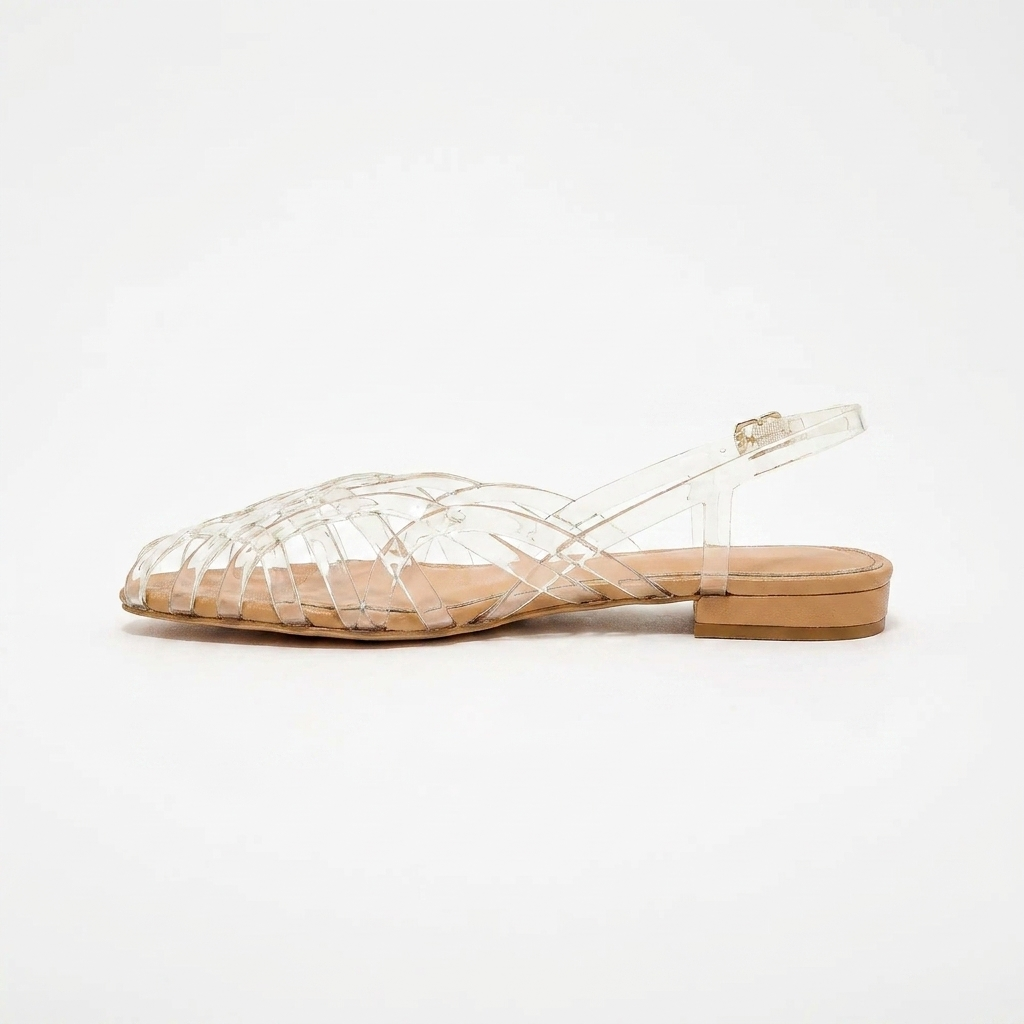 Aria | Ballerine Slingback in Pelle Intrecciata – Comfort da Sandalo, Eleganza Tutto il Giorno