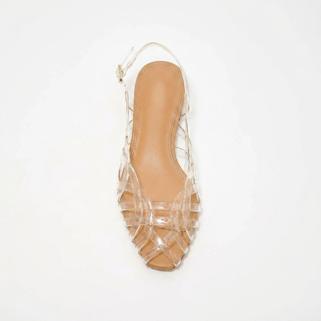 Aria | Ballerine Slingback in Pelle Intrecciata – Comfort da Sandalo, Eleganza Tutto il Giorno