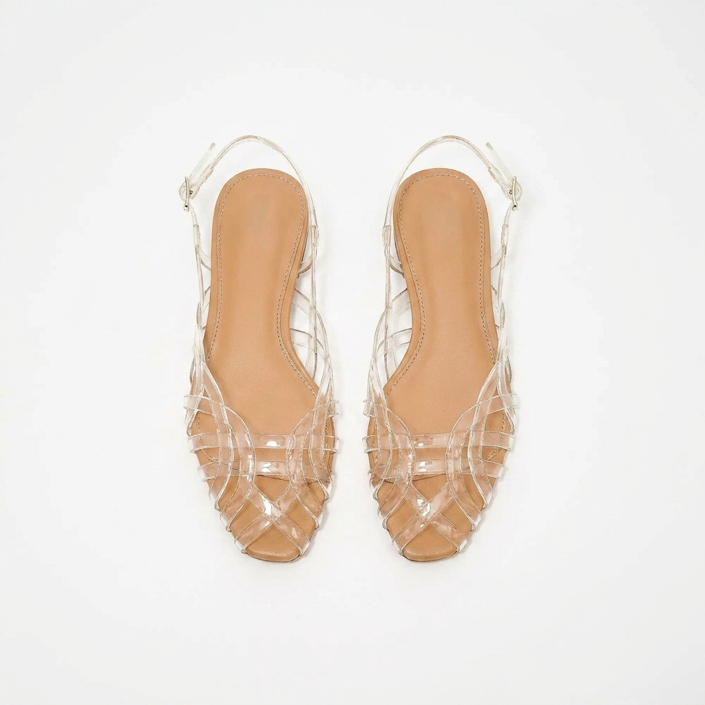 Aria | Ballerine Slingback in Pelle Intrecciata – Comfort da Sandalo, Eleganza Tutto il Giorno