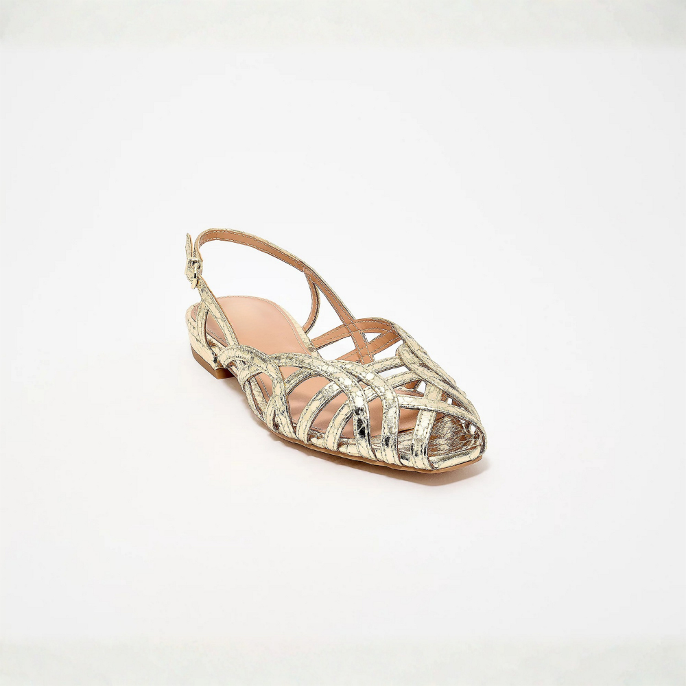 Aria | Ballerine Slingback in Pelle Intrecciata – Comfort da Sandalo, Eleganza Tutto il Giorno