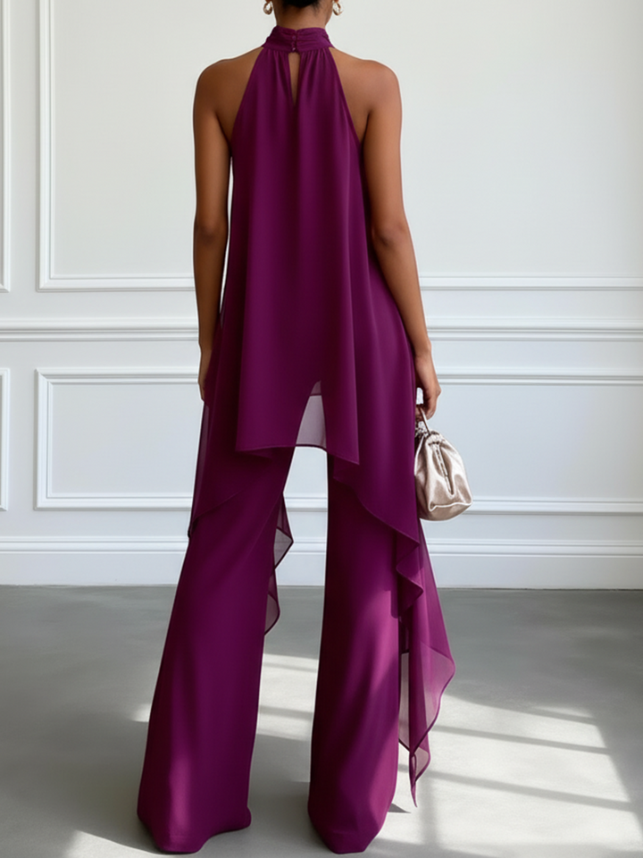 Viola | Completo Elegante con Halter e Pantaloni