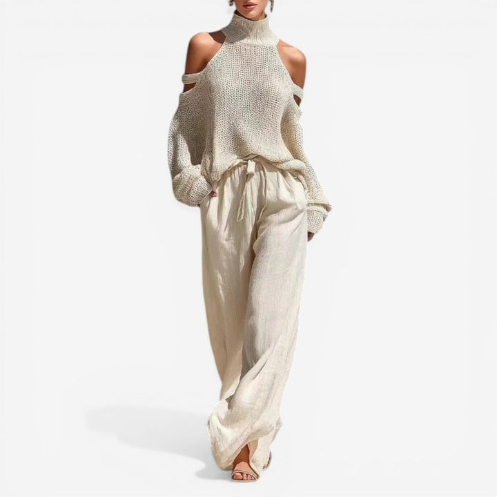Neri™ Maglia morbida cut-out