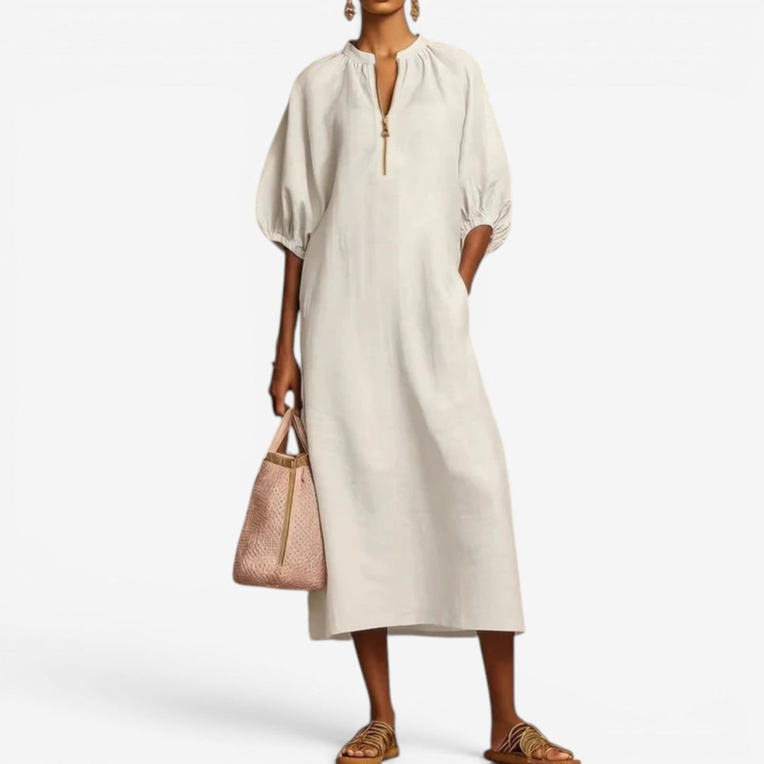 Francen™ Abito midi con zip