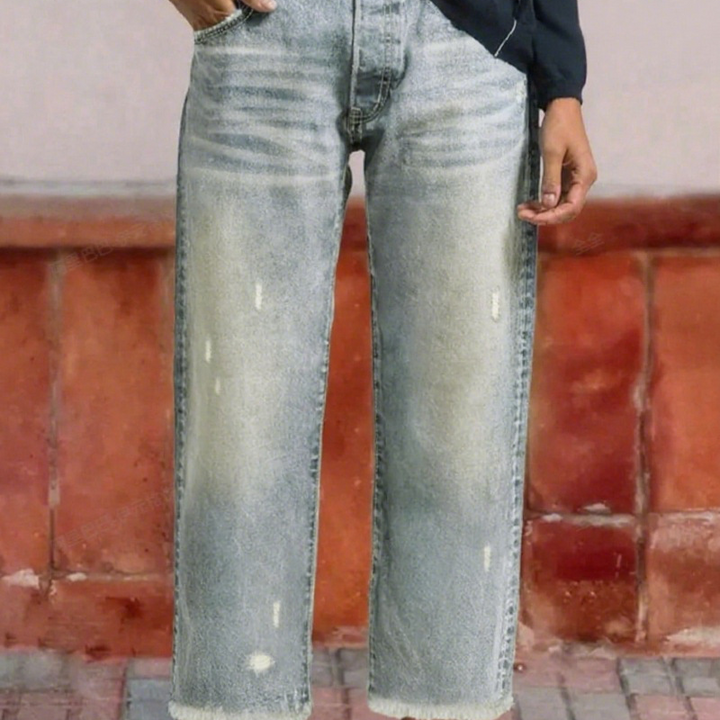 Valentina - Jeans cropped a gamba dritta dallo stile rétro